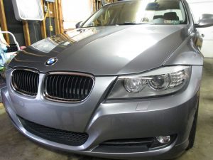Exterior detail and clay bar paint decontamination on this BMW